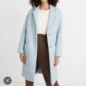 Madewell bougie elmcourt coat light blue
